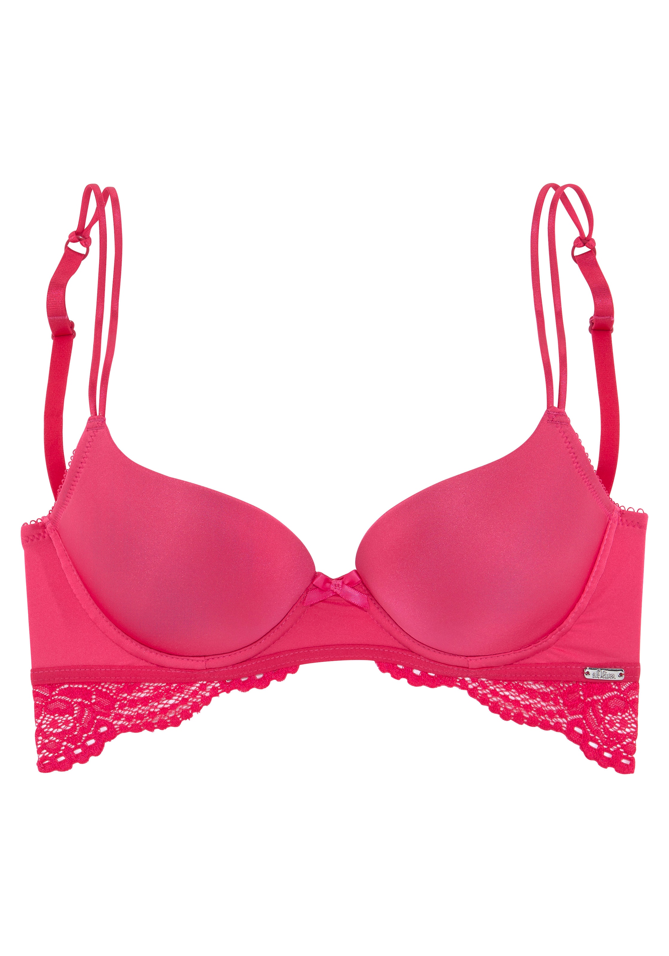 s.Oliver Push-up Podprsenka – pink: přední strana