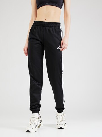 ADIDAS SPORTSWEAR Tapered Sports trousers in Black: front