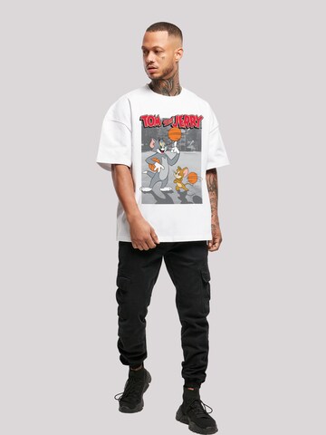 F4NT4STIC Shirt 'Tom And Jerry Basketball Buddies' in Wit