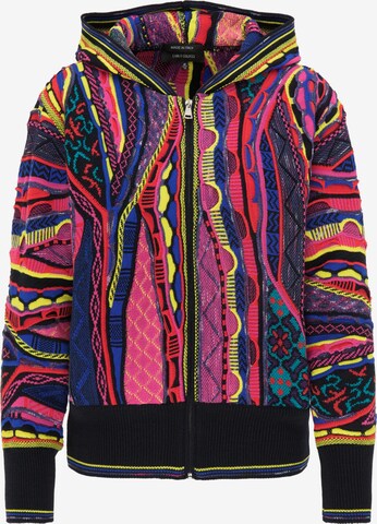 Carlo Colucci Knit Cardigan 'Calamari' in Mixed colors: front