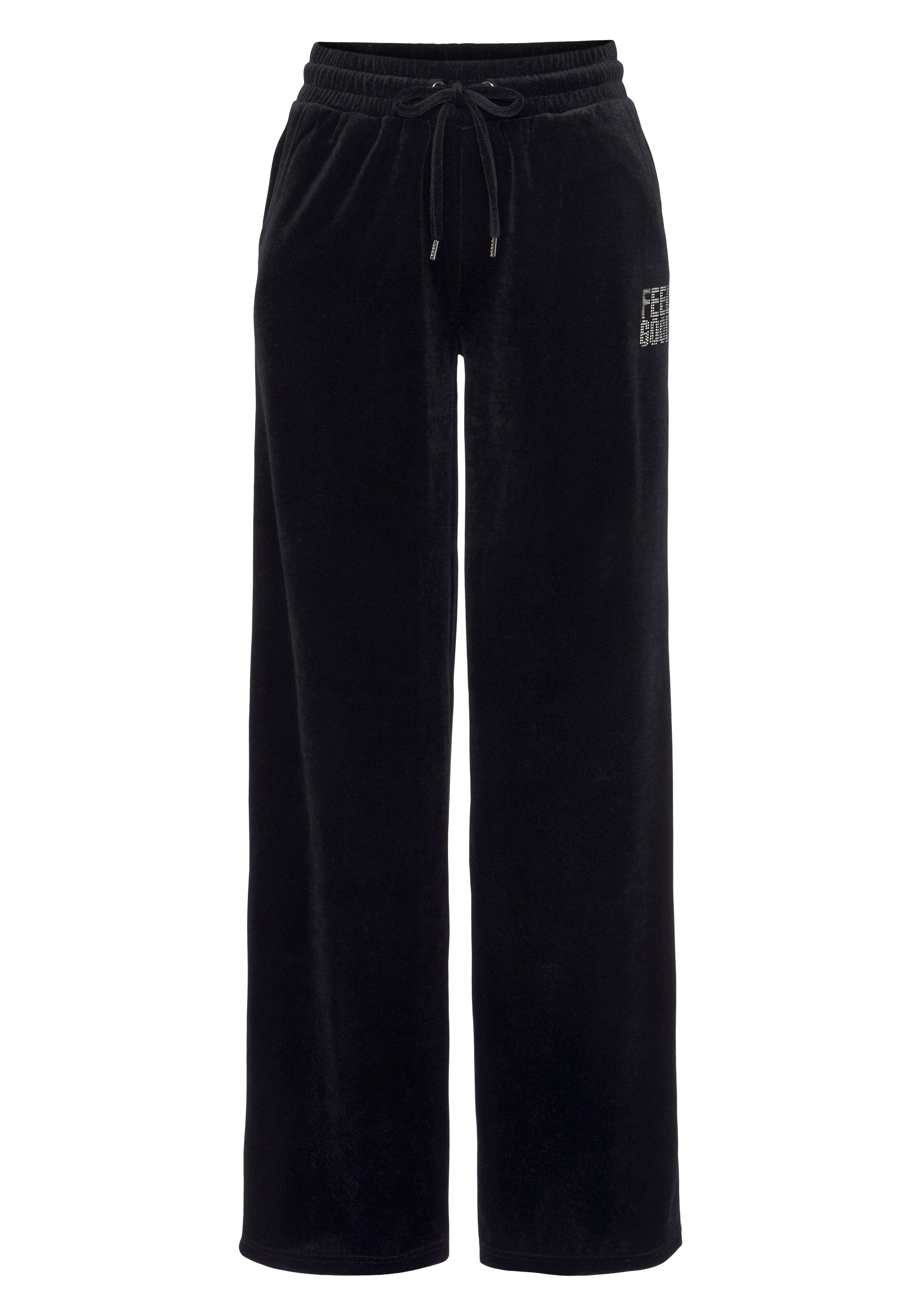 VIVANCE Pyjamasbukser i sort: forside