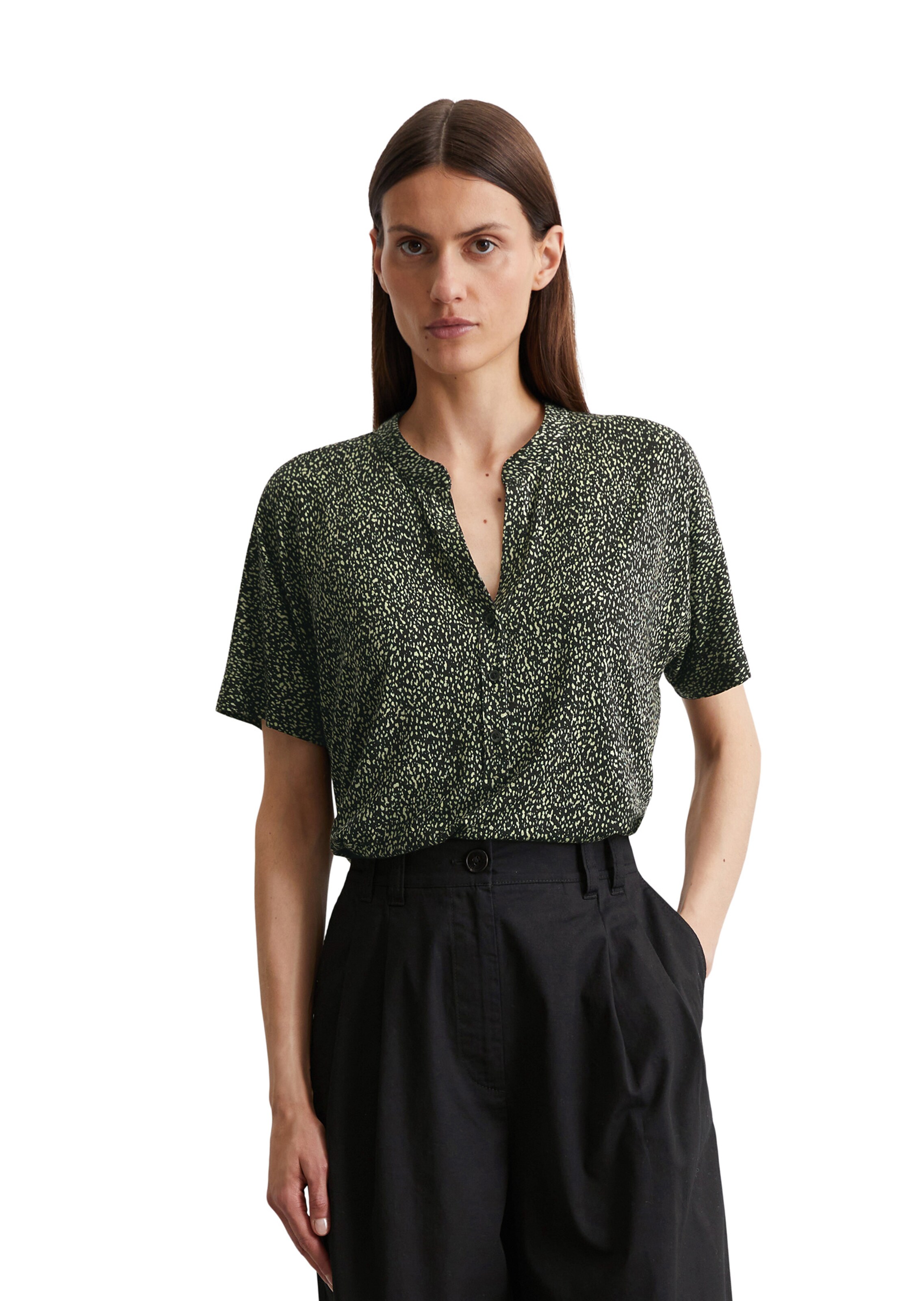 Marc O'Polo Bluse in Grün: Vorderseite