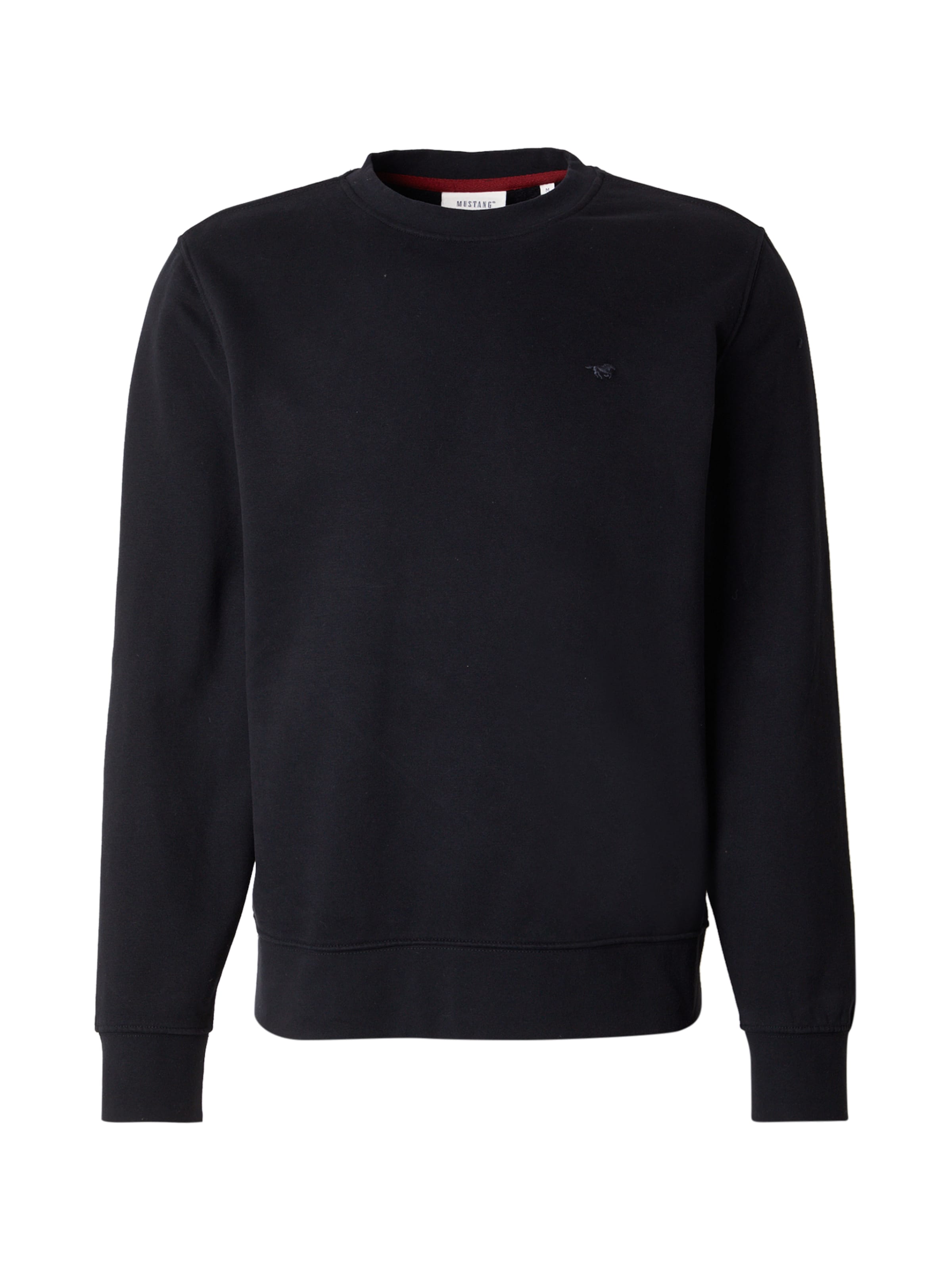 MUSTANG Sweatshirt 'CLIO' i svart: framsida