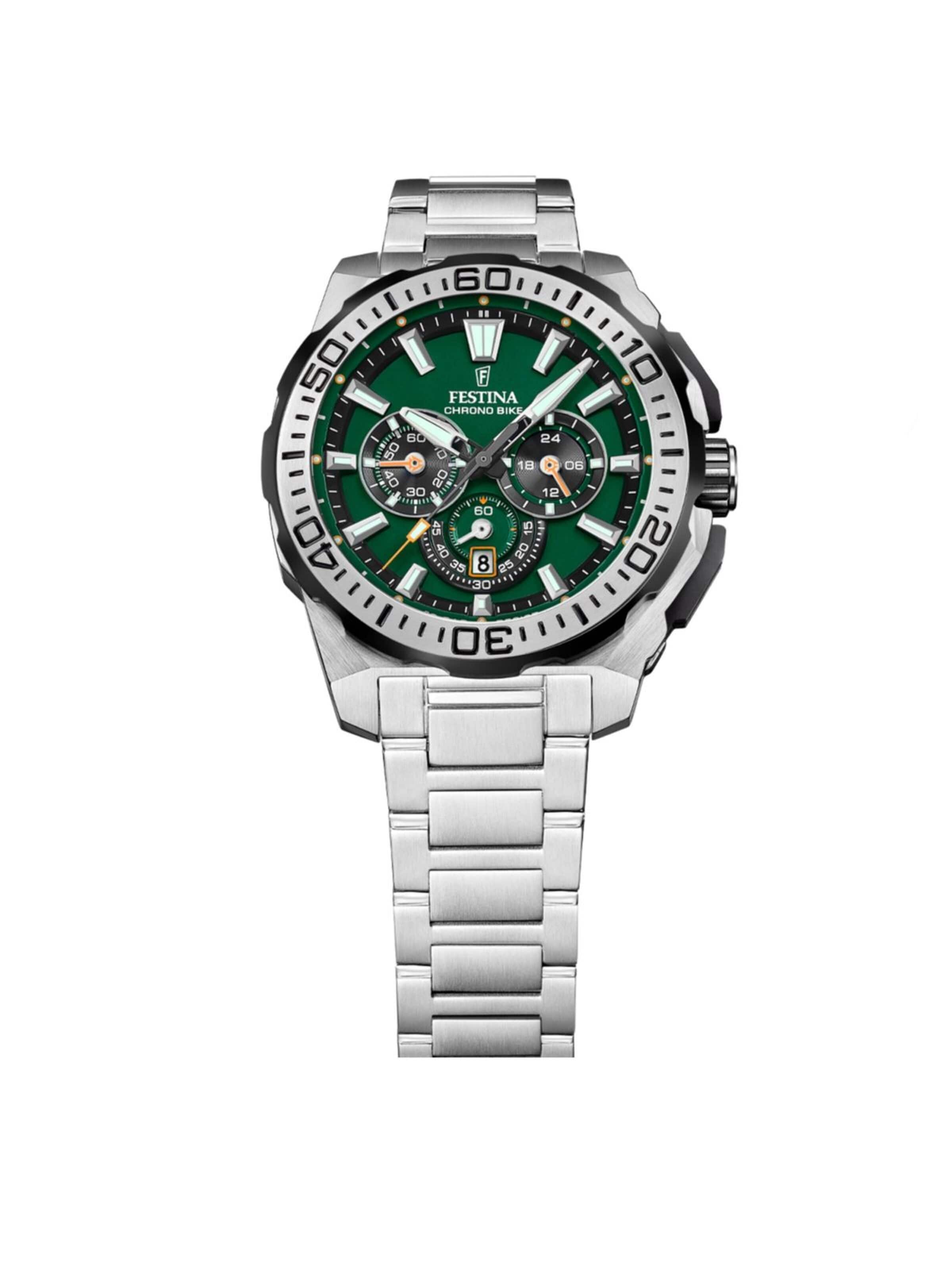Montre à affichage analogique 'Chrono Bike' FESTINA en vert