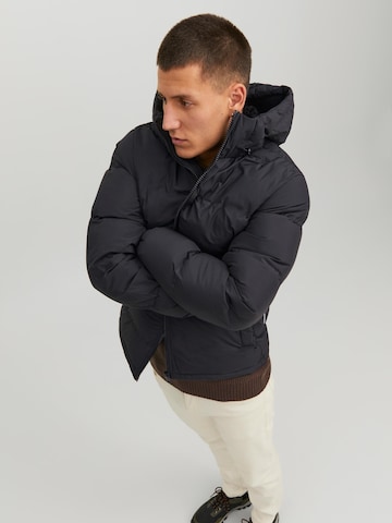 JACK & JONES Winter Jacket in Black