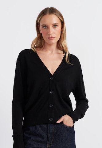 Chinti & Parker Gebreid vest in Zwart: voorkant