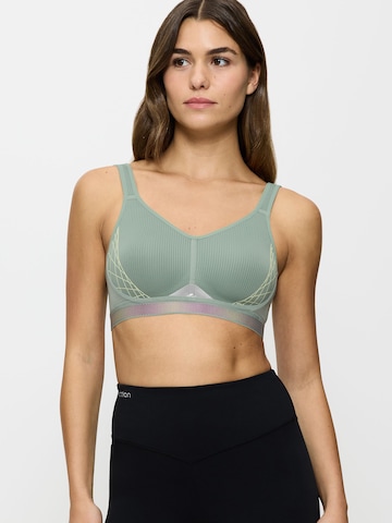 TRIUMPH Bralette Sports Bra ' Triaction Cardio Flow ' in Green: front