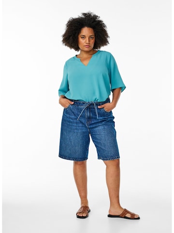 Camicia da donna 'VANNI' di Zizzi in blu