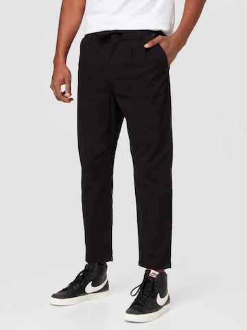 Only & Sons Pleat-Front Pants 'DEW' in Black: front