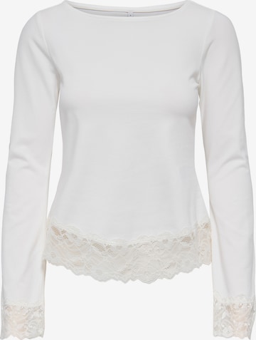 ONLY Shirt 'ONLLIVE LOVE' in Weiß: Vorderseite