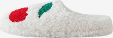 Papuci de casă de la Next pe alb: față