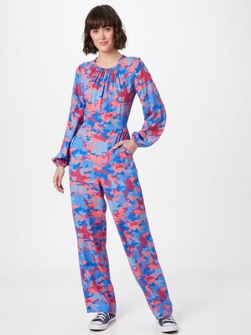 Closet London Jumpsuit in Blue: front