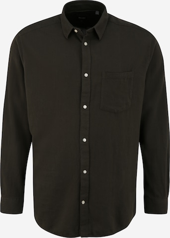 Only & Sons Big & Tall Button Up Shirt 'LUCA' in Green: front
