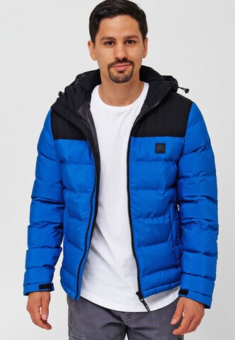 INDICODE JEANS Between-Season Jacket 'Eberhardy' in Blue: front