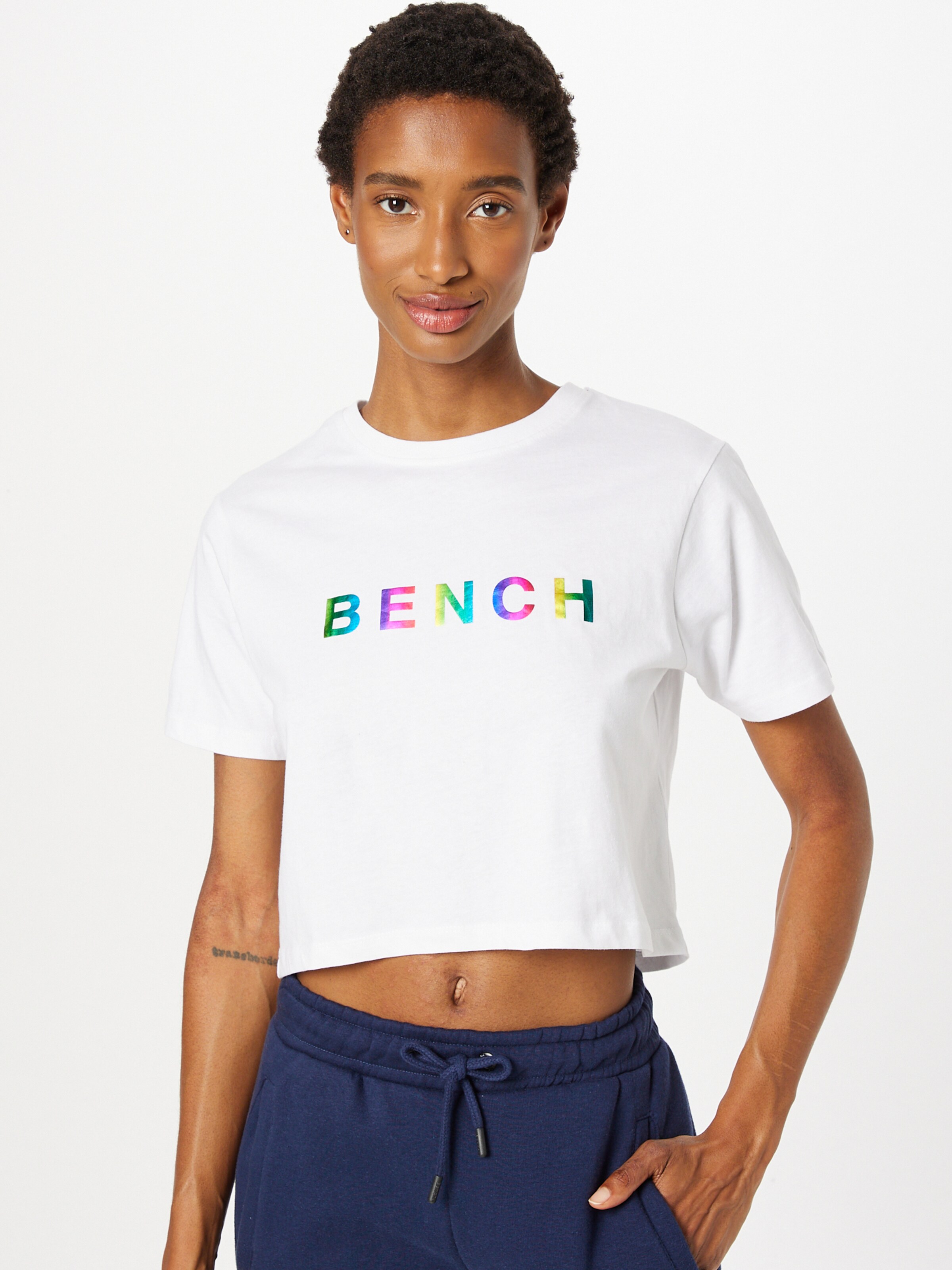 Frauen Shirts & Tops BENCH T-Shirt 'ELISON' in Weiß - HU25256 Frauen Shirts & Tops BENCH T-Shirt 'ELISON' in Weiß - HU25256