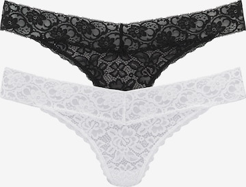 LASCANA String in Black: front