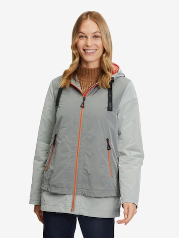 Amber & June Between-season jacket in Grey: front