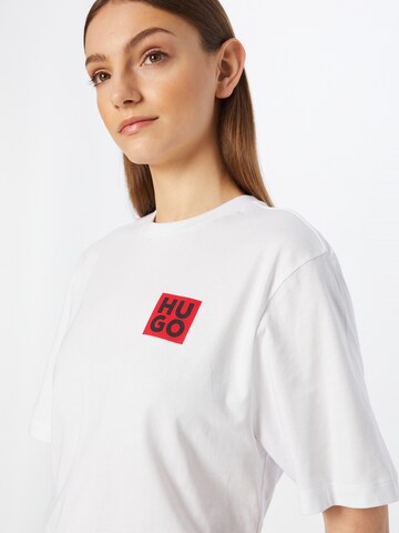 T-shirt 'Dashire' HUGO Red en blanc