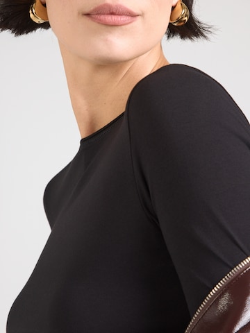 WEEKDAY - Camisa 'Violet' em preto