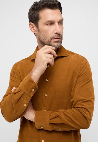 ETERNA Regular fit Button Up Shirt in Brown