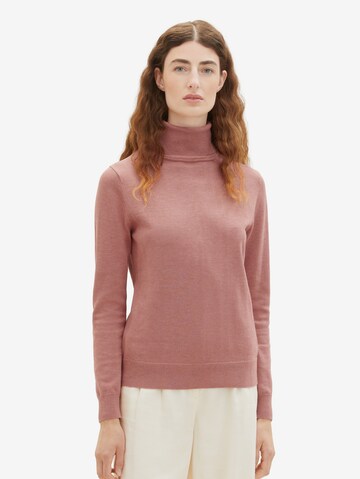 TOM TAILOR Sweater in Pink: front