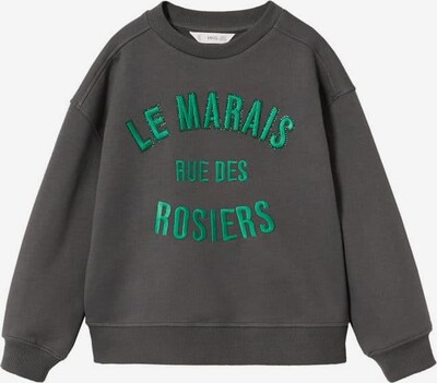 MANGO KIDS Sweatshirt 'Marais' i koksgrå / grønn, Produktvisning