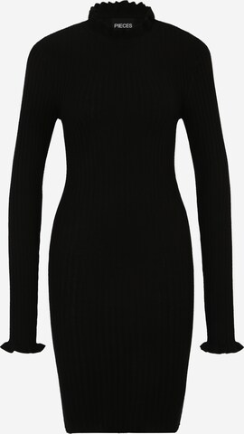 Pieces Petite Knitted dress 'LAISA' in Black: front