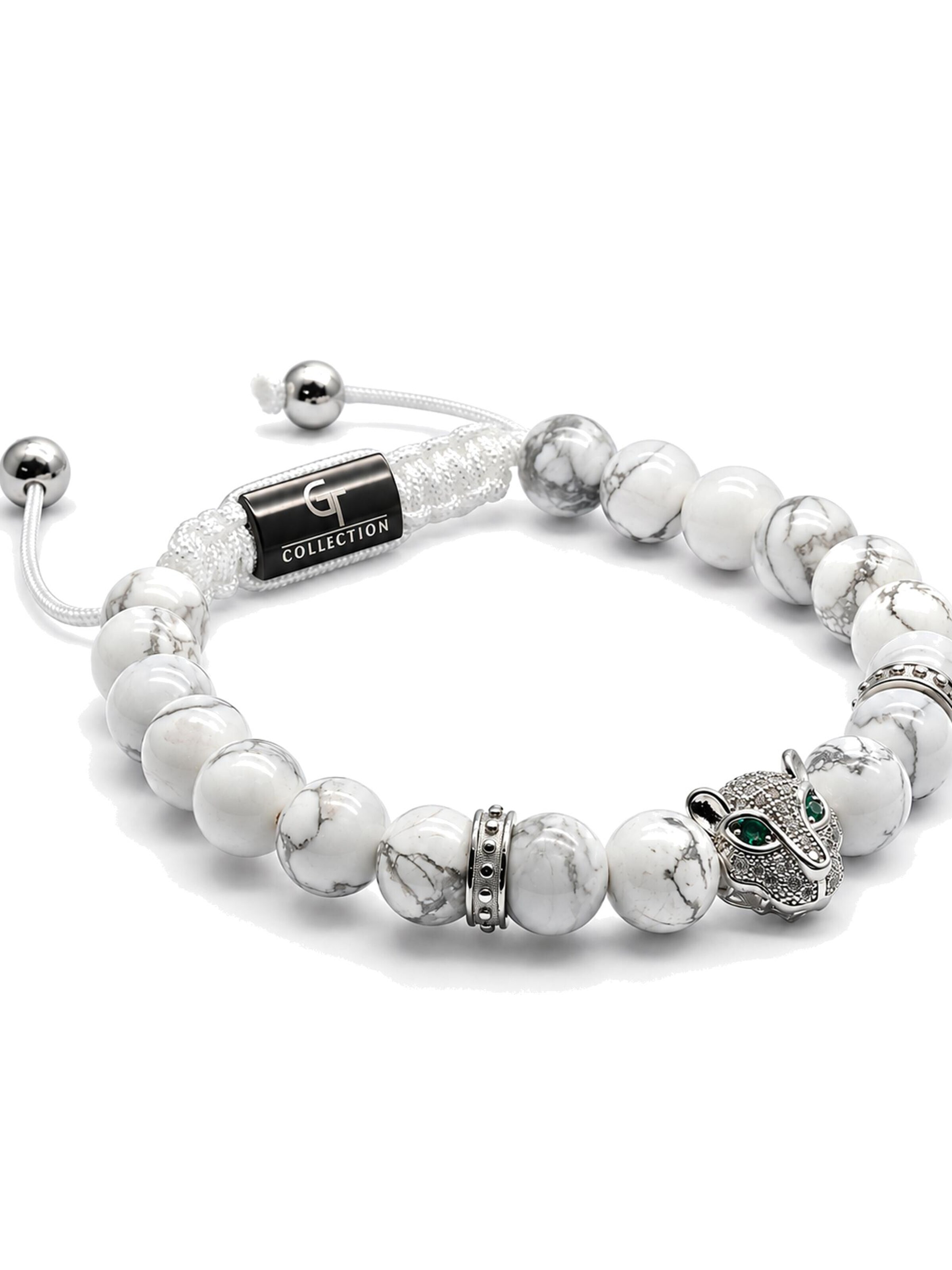 GT Collection - Pulseira 'LEOPARD' em branco