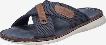 Mule Rieker en bleu : devant