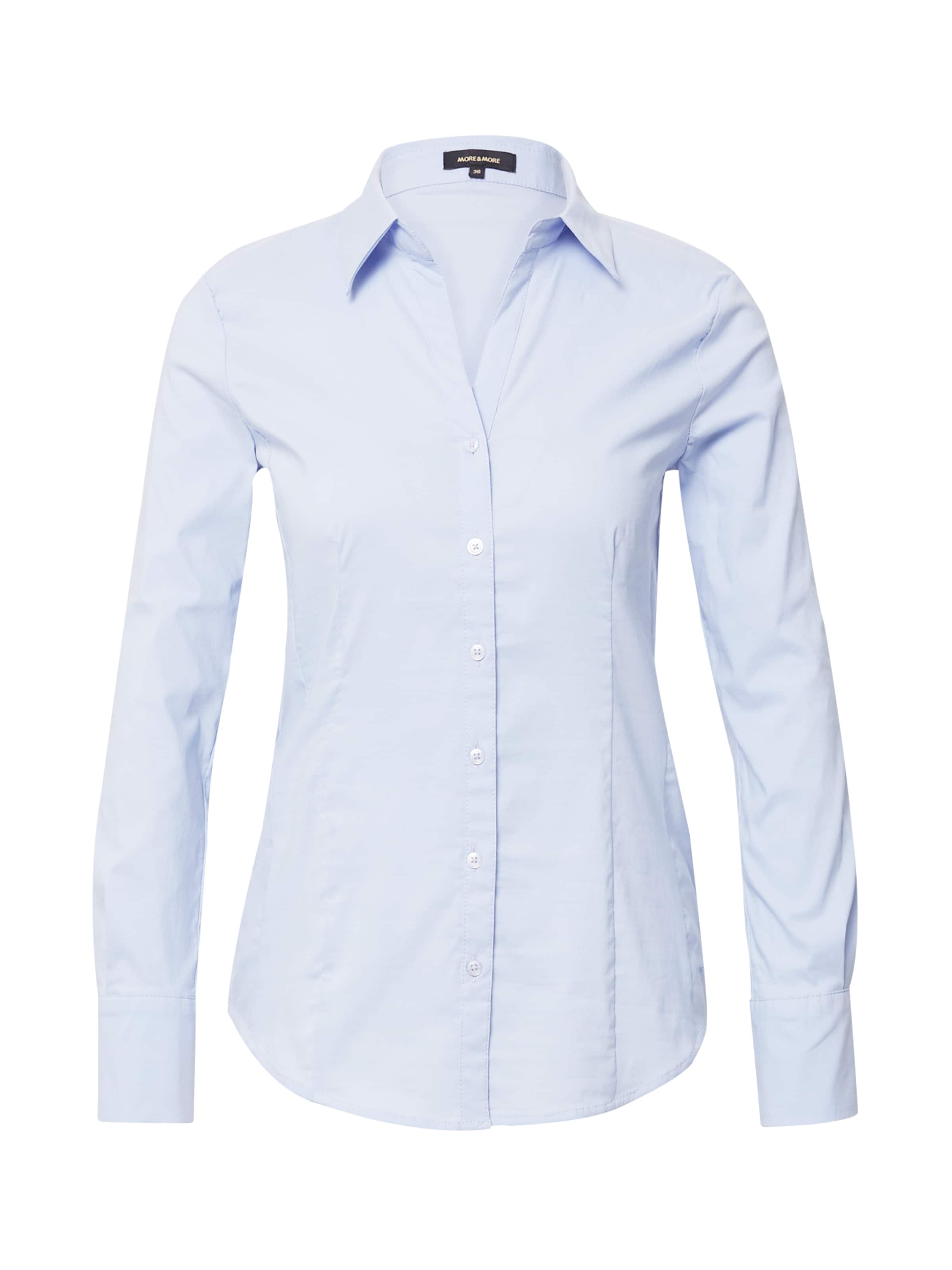 MORE & MORE Bluse 'Billa' in Blau: Vorderseite