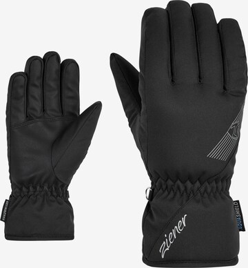ZIENER Athletic Gloves 'KORENA AS(R)' in Black: front