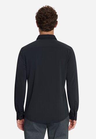 No Excess Regular Fit Hemd 'Sedoc' in Schwarz