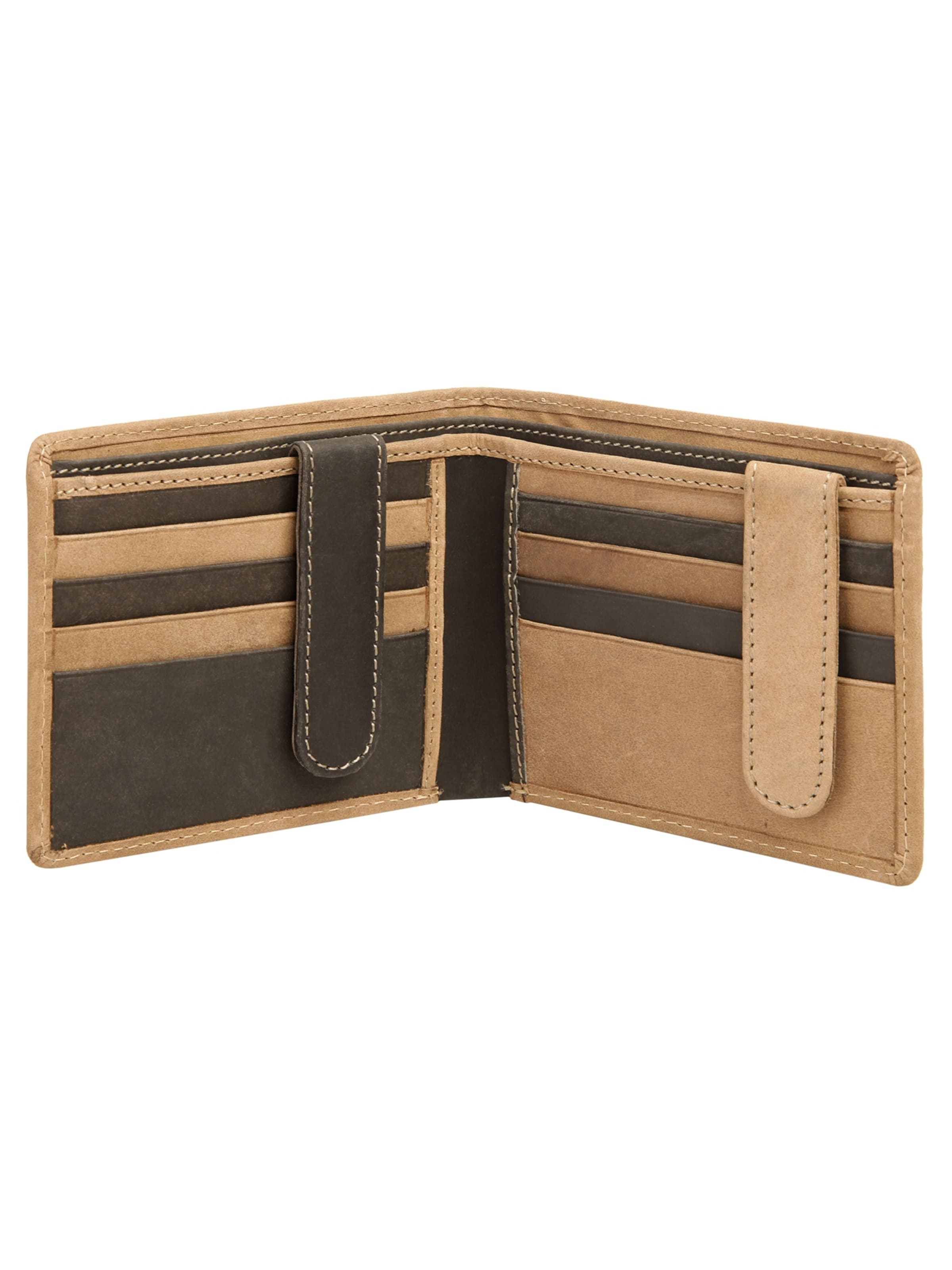 BODENSCHATZ Wallet 'BICOLOUR' in Brown