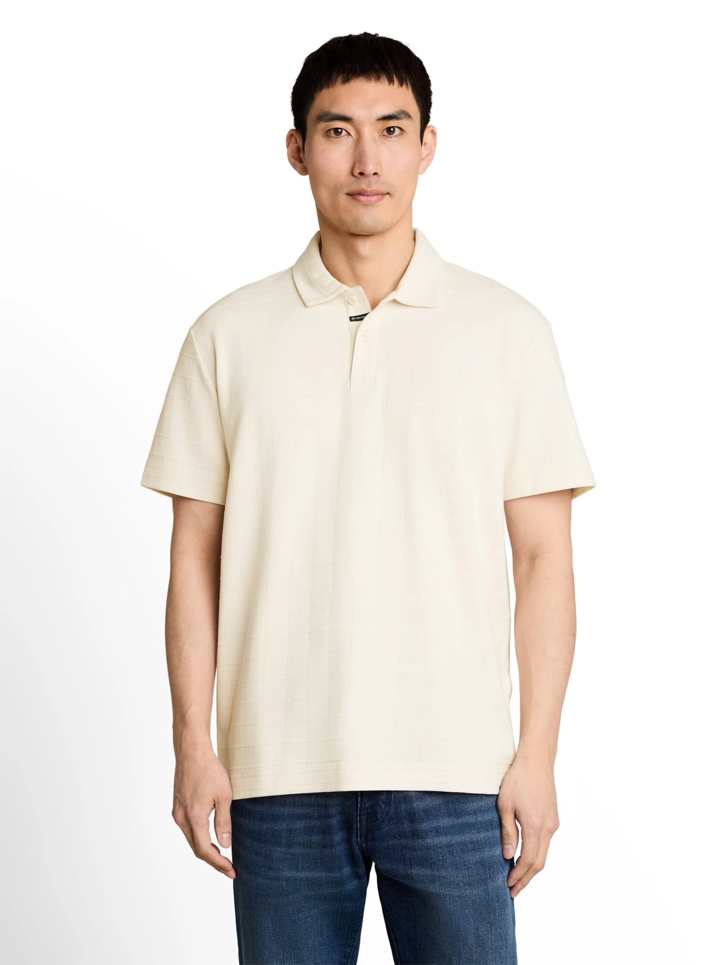 TOM TAILOR Shirt in Beige: voorkant