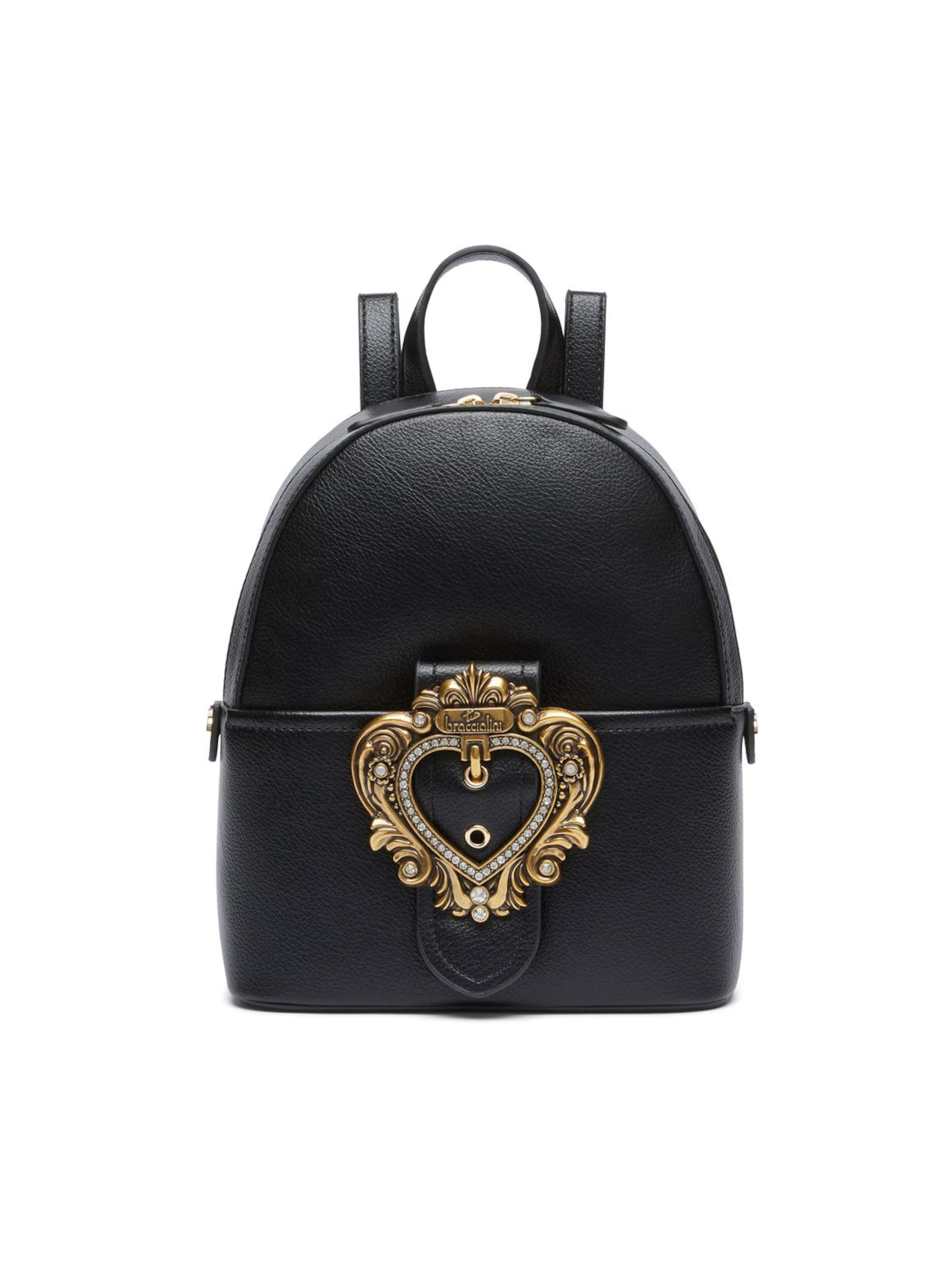 Braccialini Rucksack 'Baroque'‌‌‌‌ in Schwarz: Vorderseite