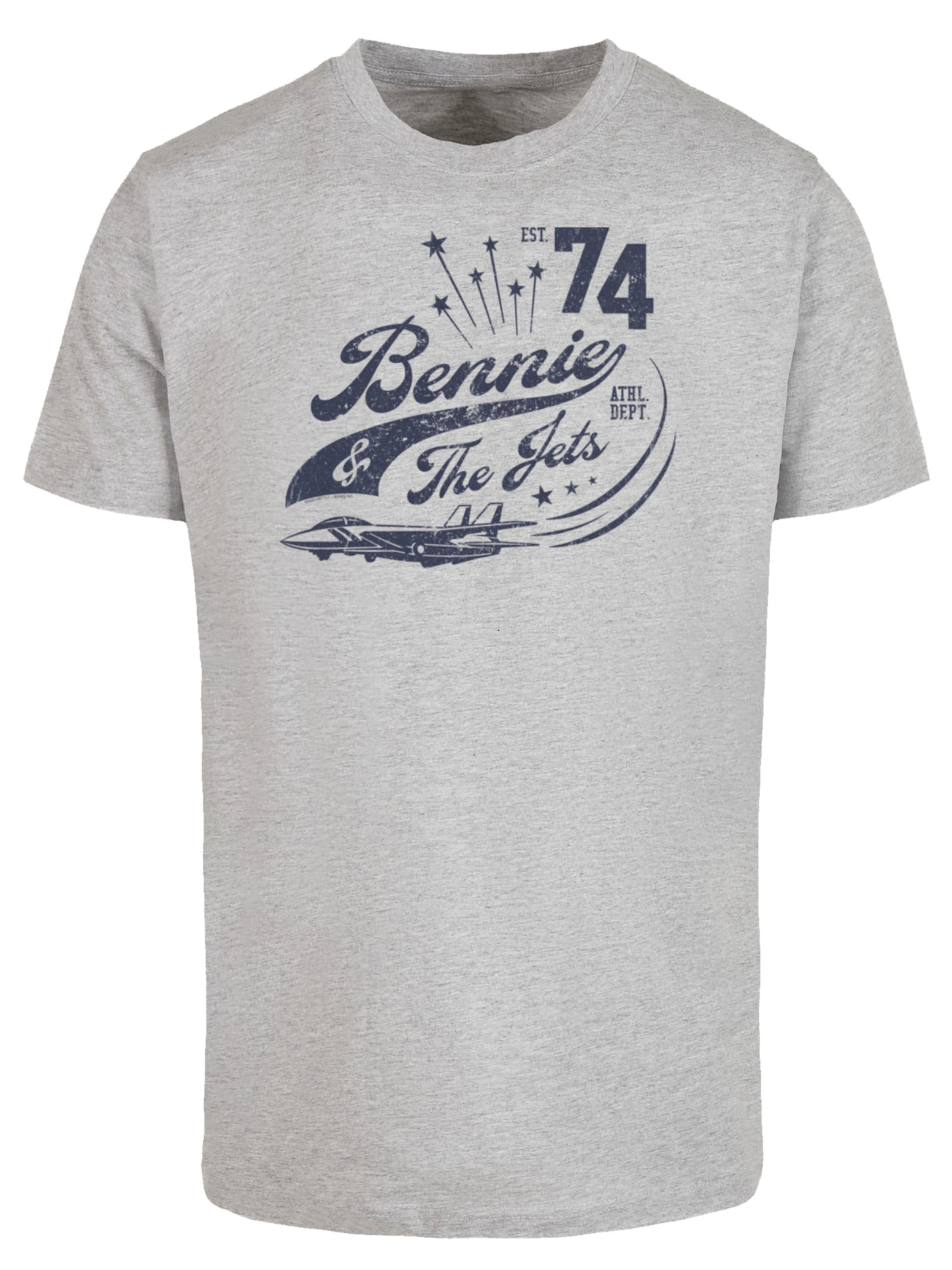 F4NT4STIC T-Shirt 'Elton John Bennie And The Jets' in Grau: Vorderseite