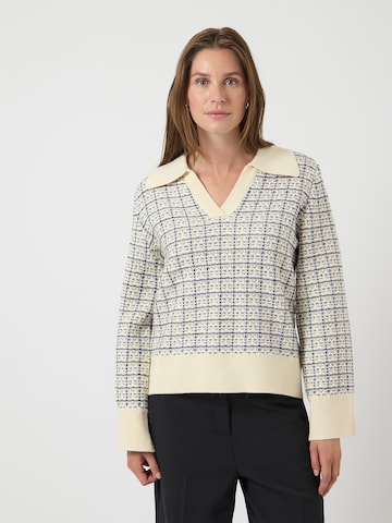YAS Pullover i beige: forside