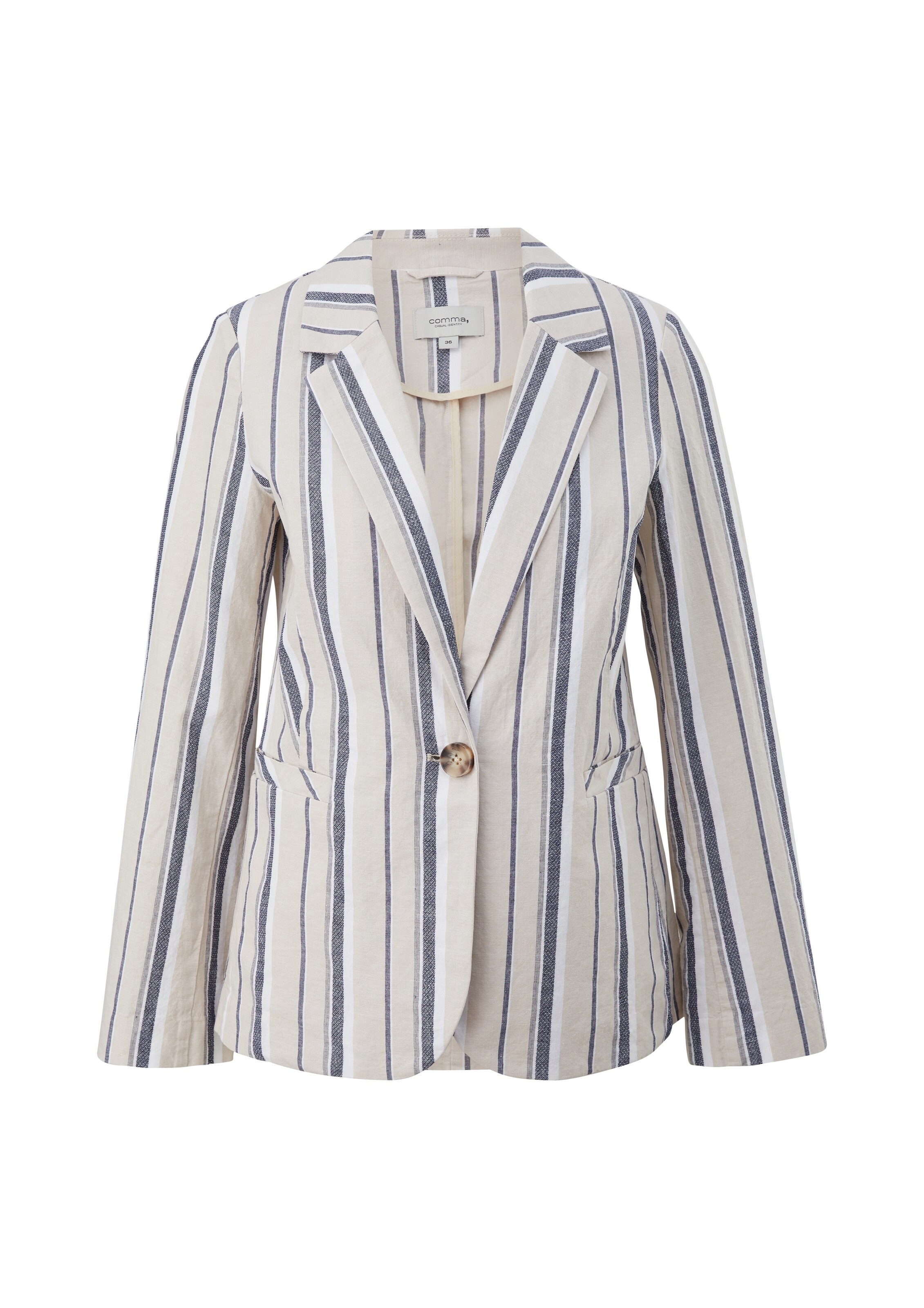 comma casual identity Blazer in Beige: Vorderseite