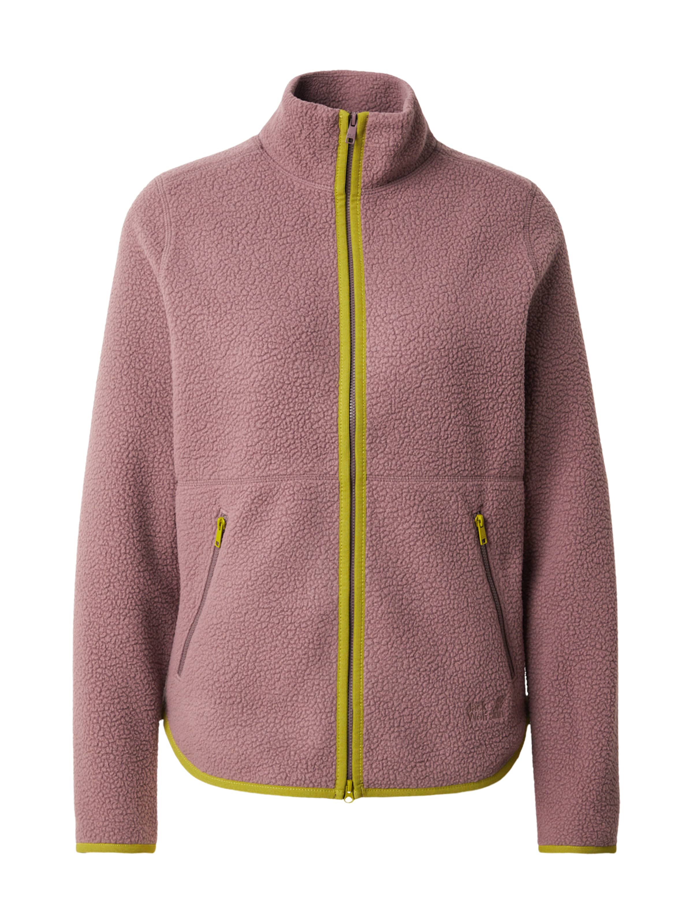 JACK WOLFSKIN Toiminnallinen fleecetakki 'Lite Curl' värissä lila: etupuoli