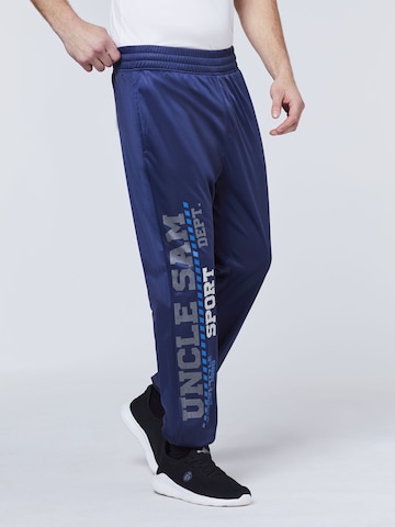 UNCLE SAM Loose fit Workout Pants in Blue: front