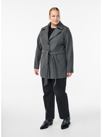 Zizzi Between-seasons coat 'Cacallie' in Grey