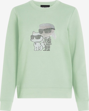 Felpa di Karl Lagerfeld in verde: frontale