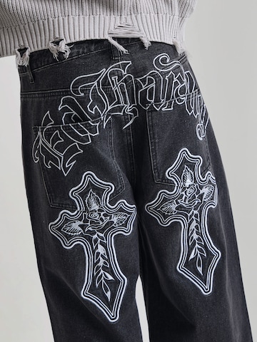 Ed Hardy Loosefit Jeans in Schwarz