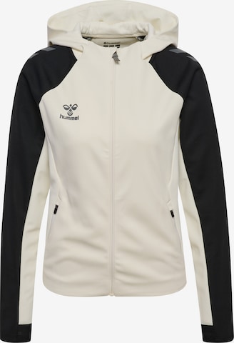 Hummel Sweatvest 'Cima 2.0' in Wit: voorkant
