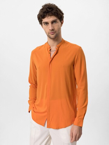Antioch Regular fit Button Up Shirt in Orange: front