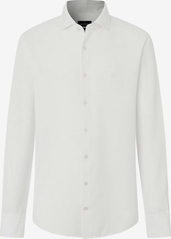 Coupe slim Chemise Hackett London en blanc : devant