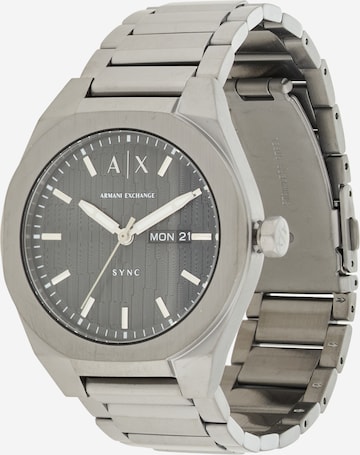 ARMANI EXCHANGE Analogna ura 'Sync' | siva barva: sprednja stran
