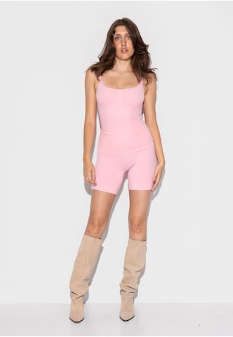 Lykkeland Atelier Shapingtop 'Second Skin' in Roze
