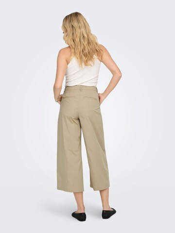 Wide Leg Pantalon à pince 'ONLTanny' ONLY en beige