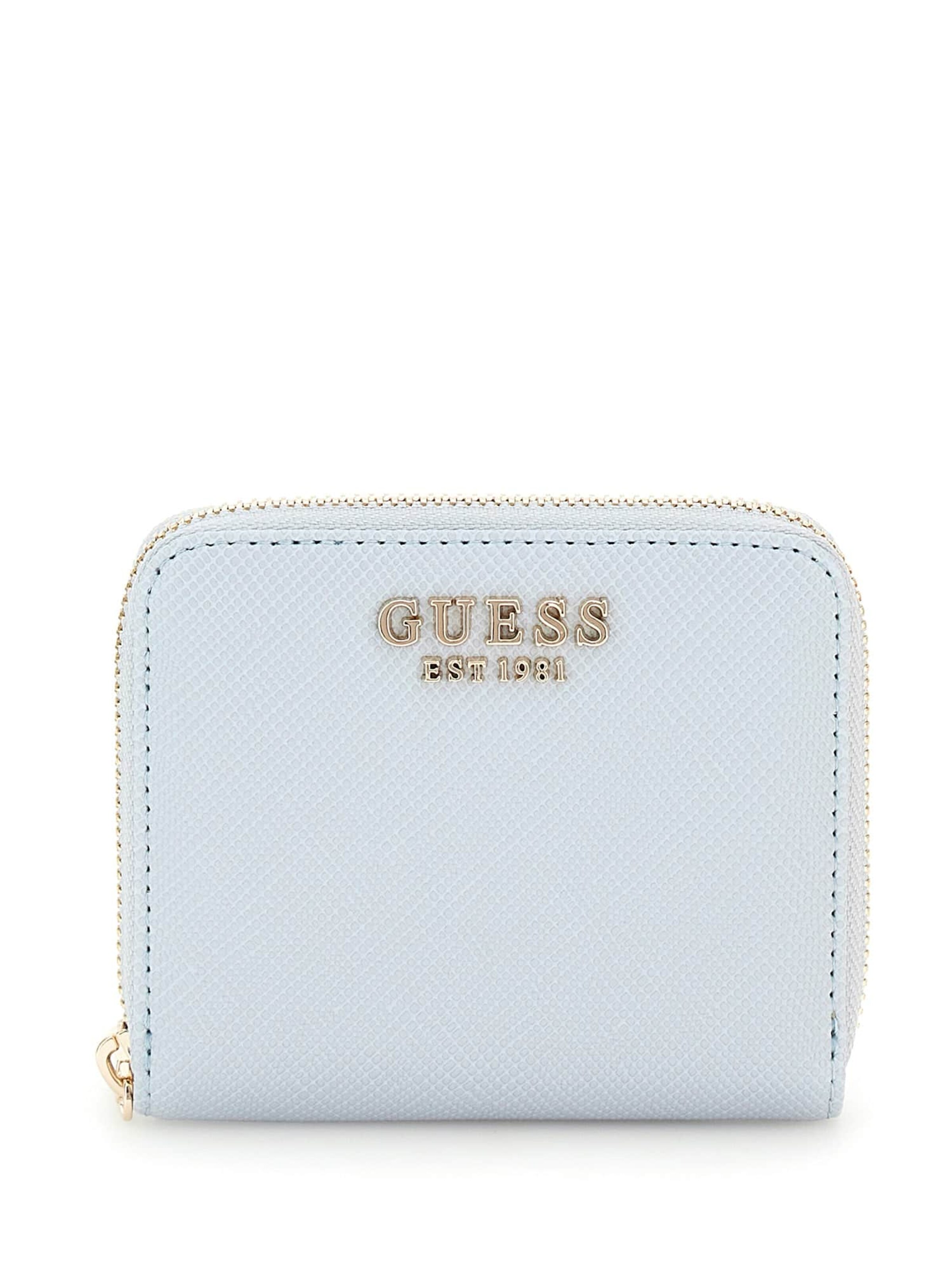 GUESS Portemonnaie 'Laurel' in Blau: Vorderseite